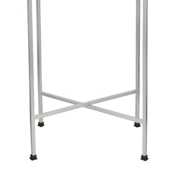 Sterling 26.25" Industrial Classic Metal Foldable Rectangular End Table and Side Table with Removable Tray Top